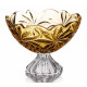 Фруктовниця на нозі 28,5см Bohemia Flora Amber 6KG79 72W13 285 H