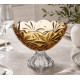 Фруктовниця на нозі 28,5см Bohemia Flora Amber 6KG79 72W13 285 H