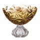 Фруктовниця на нозі 28,5см Bohemia Flora Amber 6KG79 72W13 285 H