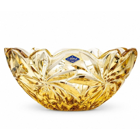 Фруктовниця 28см Bohemia Flora Amber 6KG79 72W13 280 H