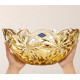 Фруктовниця 28см Bohemia Flora Amber 6KG79 72W13 280 H