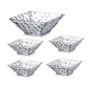 Набір салатників 5 предметів (26см+4х17,5см) Bohemia Marble 99999 99W24 400