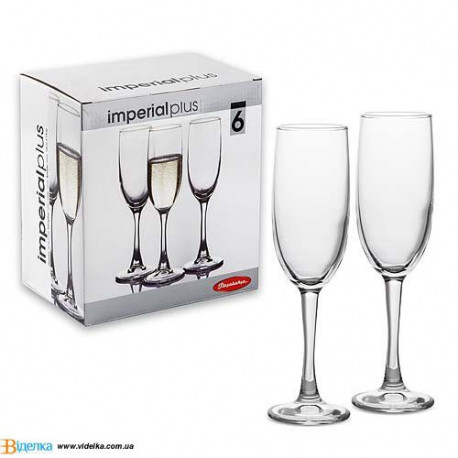 Набор бокалов для шампанского 160мл/6шт Imperial Pasabahce 44819