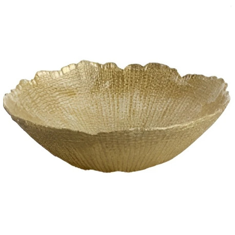 Салатник 16x5см/460мл Ardesto Golden ice золотистий AR5058