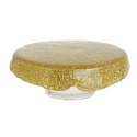 Блюдо для торта Ardesto Golden ice 28х9.5см золотистий AR5053