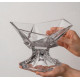 Цукерниця на ніжці 22,5см Bohemia Origami 6KF87 99V36 225