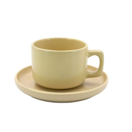 Чашка&блюдце 250мл Milika Sonata Yellow (M0430-3144-CS-YL)