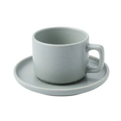 Чашка&блюдце 250мл Milika Sonata Grey (M0430-3144-CS-GY)