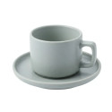 Чашка&блюдце 250мл Milika Sonata Grey (M0430-3144-CS-GY)