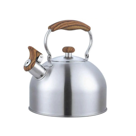 Чайник зі свистком 2,5л Zauberg ZB24/2.5 (коричнева ручка)