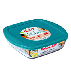 Форма для випікання квадратна з кришкою 25х22х7см/2.2л Pyrex Cook&Store (212P000/7645)