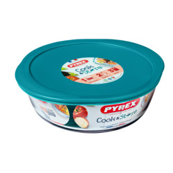 Форма для випікання кругла з кришкою 26х23х8см/2.3л Pyrex Cook&Store (208P000/7646)