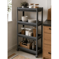 Етажерка 54х18х91 см VIOLET HOUSE Long Shelf GREY (6014)