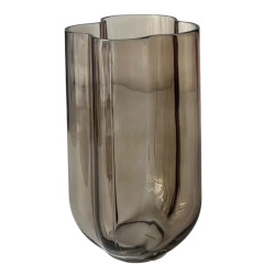Ваза Ardesto Bettina 14.9х14.6х25.2см (скло) коричневий AR3839