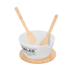 Салатниця з кришкою та приборами 4предмета Ardesto Midori (27.6х12.5см) AR0964