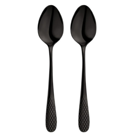 Набір ложок чайних 14см/2шт Wilmax Diamond Black WL-999256 / 2B