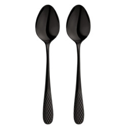 Набір ложок десертних 19см/2шт Wilmax Diamond Black WL-999260 / 2B