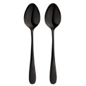 Набір ложок десертних 19см/2шт Wilmax Diamond Black WL-999260 / 2B