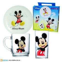 Набор посуды 3пр Luminarc Disney Mickey Colors H5320