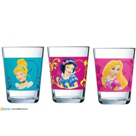 Набор стаканов низких 160мл 3шт Luminarc Disney Princes Royal J3996