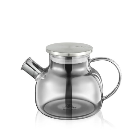Чайник 950мл з фільтром спіраль та металевою кришкою Wilmax Thermo SmokyGrey WL-888.810.002 / A