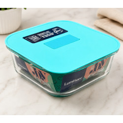 Контейнер квадратний 1100мл Luminarc UniqueBox Turquoise V7338