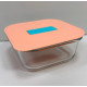 Контейнер квадратний 800мл Luminarc UniqueBox Orange V7337