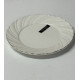 Тарілка десертна порцелянова 21см Interos Хвиля 009-A
