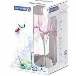 Luminarc Variation of Shades Pink Набор бокалов/шампанское 130мл-4шт