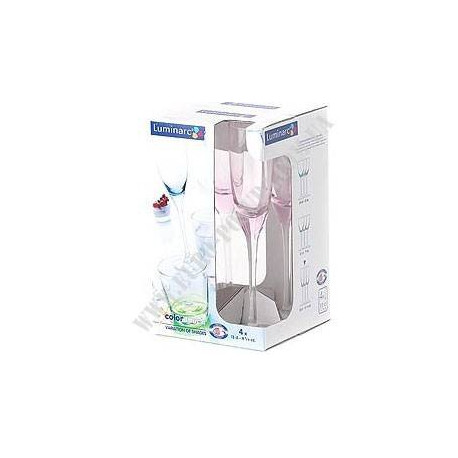 Luminarc Variation of Shades Pink Набор бокалов/шампанское 130мл-4шт
