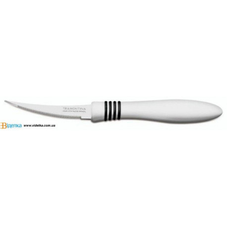Набор ножей Tramontina COR & COR, для томатов, 76 мм, 2 шт, белая ручка, 23462/283