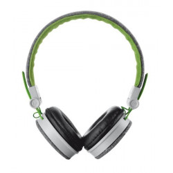 Наушники Trust Urban Revolt Fyber headphone grey/green