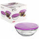Емкости для еды Pasabahce Шефс 17см*2 с крышками 53563в