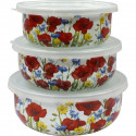 Набор емкостей для хранения продуктов 6 пр Маковое поле Interos 15023