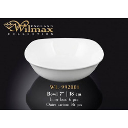 Салатник квадратный 16,5 см Wilmax WL-992001