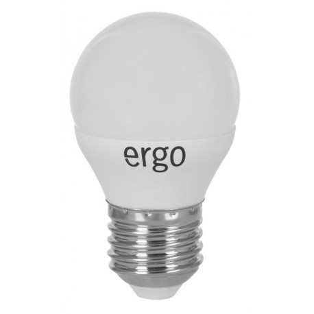 Светодиодная лампа (LED) ERGO Standard G45 E27 6W 220V 3000K (LSTG45E276AWFN)