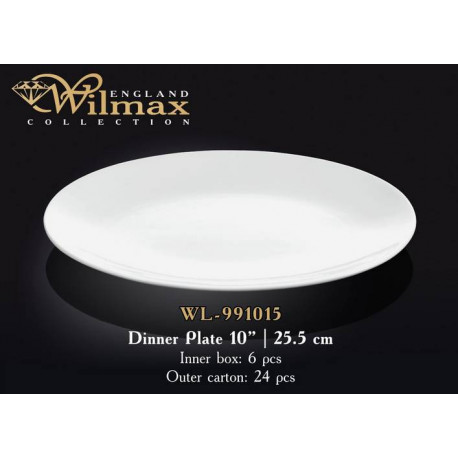 Тарелка обеденная Wilmax  WL-991015