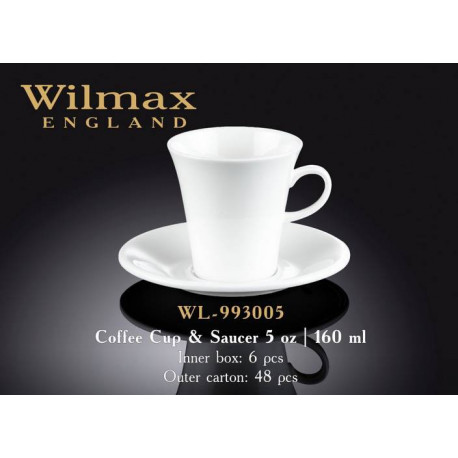 Чашка кофейная и блюдце 160мл Wilmax  WL-993005