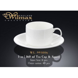 Чашка чайная и блюдце 160мл Wilmax WL-993006