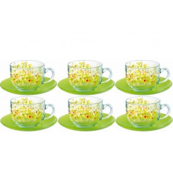 Luminarc Flowerfield Anis Набор для чая 220мл-12пр H2496