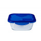 Форма квадратная с крышкой 16х16х6см 0,8л Pyrex Cook&Go 285PG00