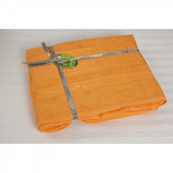 Простынь махровая 160х200 Cestepe Bamboo - Premium оранж