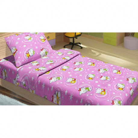 Постельное белье для подростков Lotus Young -  Hello Kitty Star V1 розовый ранфорс