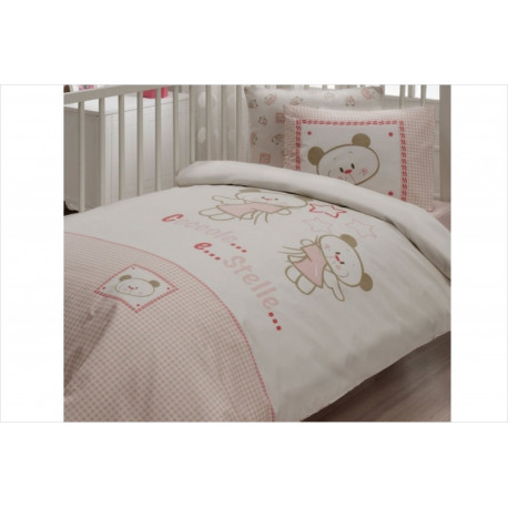 Постельное белье для младенцев Karaca Home ранфорс - Stelle розовый