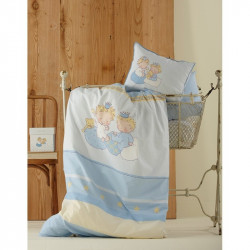 Постельное белье для младенцев Karaca Home перкаль - Mini голубое