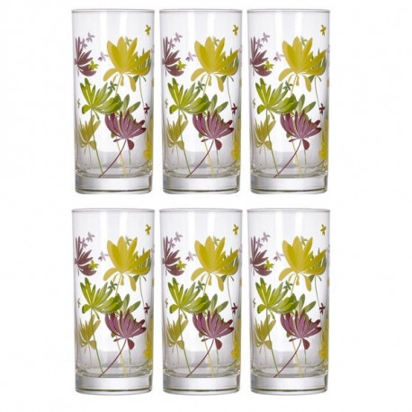 Набор стаканов высоких 270мл-6шт Luminarc Crazy Flowers N0753