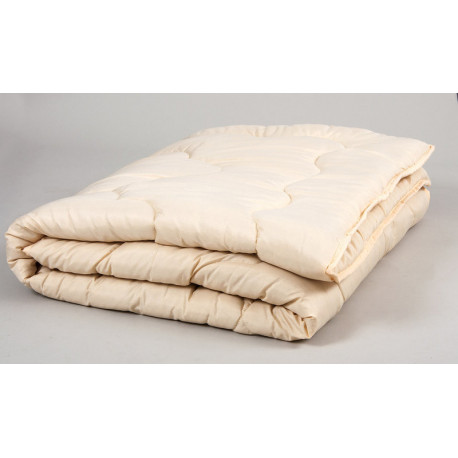 Одеяло Lotus - Comfort Wool 195х215 бежевый евро