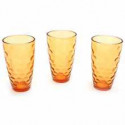 Набор стаканов 425мл (3шт) Bonadi Стекло оранжевый 533-40