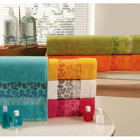 Полотенце махровое Home Line 70х140 - Demeter голубое