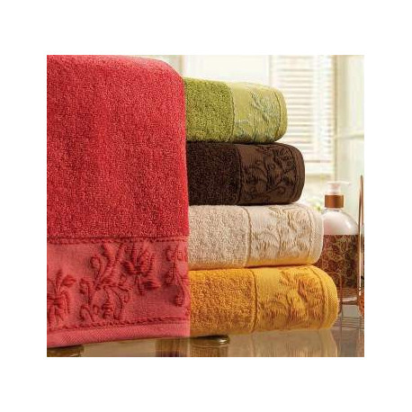 Полотенце махровое Home Line 70х140 - Uranos желтое